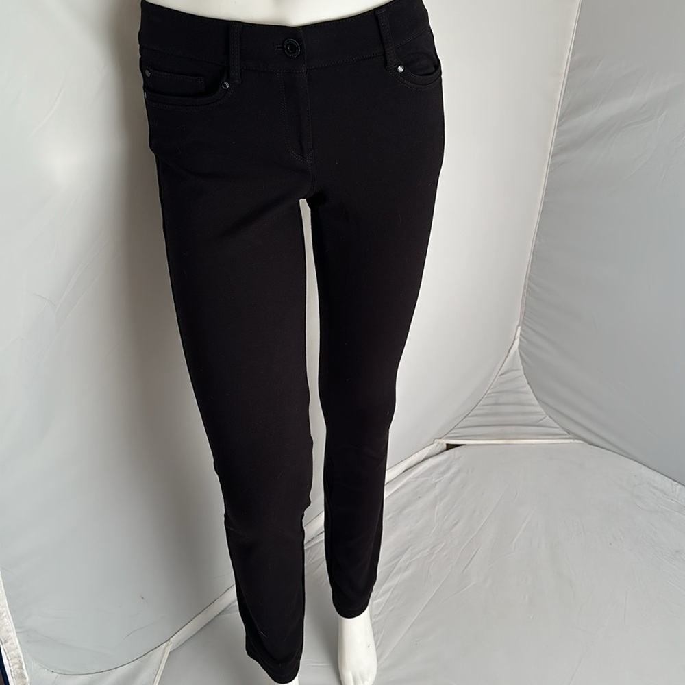 White House Black Market black slim leg ponte pants